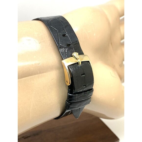 Rolex Men's Watch 9996 Vintage Swiss Mechanical 18k Gold Case Silver Dial 36mm - Picture 9 of 13